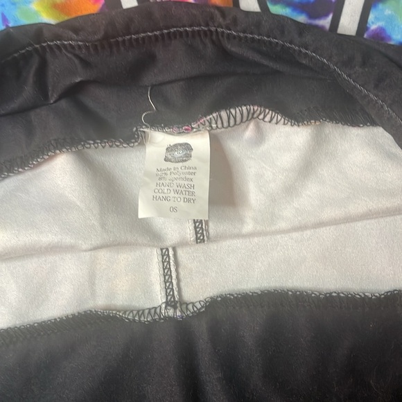 Peace and Stay Weird Leggings Hippie Elastic High Waist Colorful Pants - Picture 3 of 5